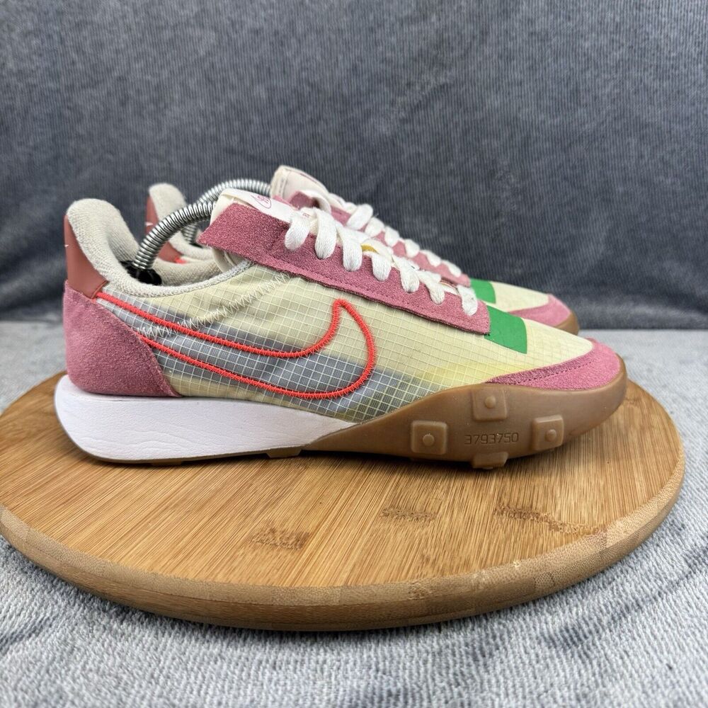Nike Women's Pink & Cream Waffle Runner